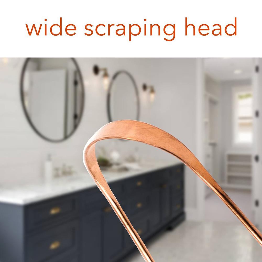 4 Colors Thicken Stainless Steel Tongue Scraper U-Shaped Metal Fresh Breath Cleaning Coated Tongue Toothbrush