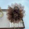 Temperament Peony Flower Grasping Clip Tassel Plastic Shark Clip Sequin Hair Clip Hair Accessories
