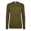Jack Wills Herren Marlow Zopfmuster Merino-Wollpullover