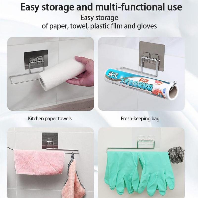 Hanging Bathroom Toilet Paper Holder Roll Paper Holder Towel Rack Stand Storage Rack Kitchen Toilet Paper Holder Tissue Holder
