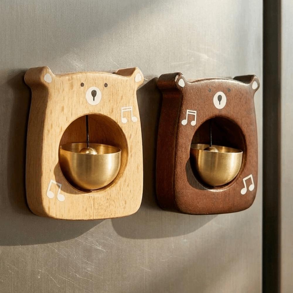 Cute Bear Entrance Doorbell Creative Entry Reminder Bell Animal Shaped Windbell  Bedroom