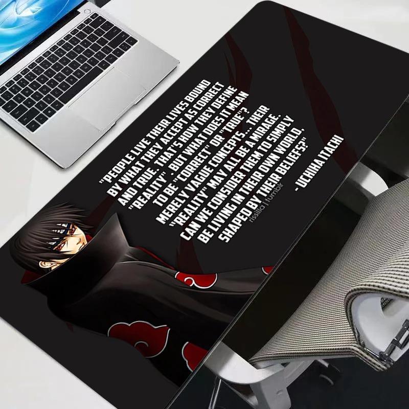 

Mouse Pad Uchiha Itachi Madara N-Naruto Uzumaki Notbook Gamer Keyboard NonSlip Rubber Computer Carpet Desk Mat PC Gamer MousePad 30x60x0.2cm