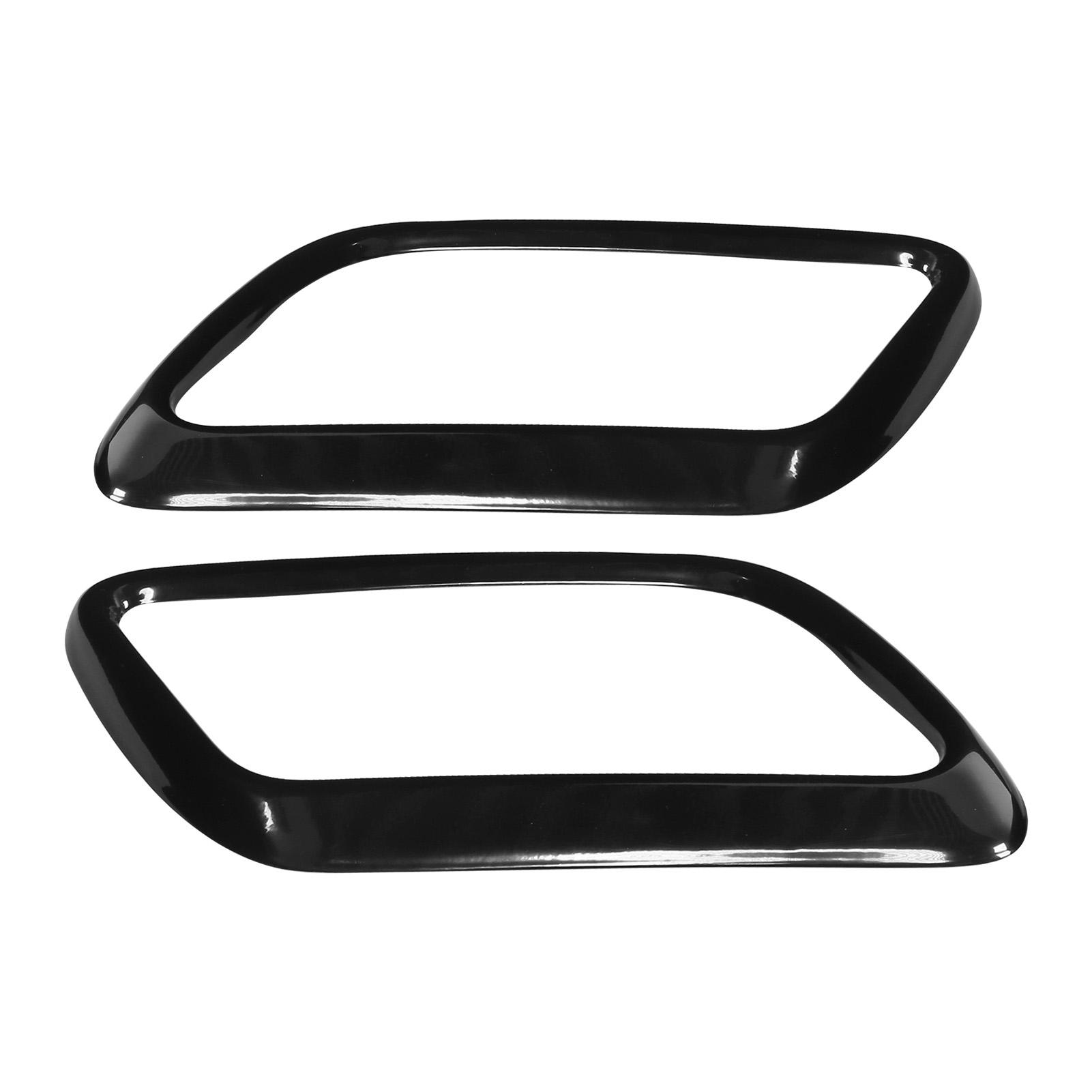 

2PCS Tail Exhaust Pipe Cover Black Stainless Steel Replacement for Range Rover Velar 2018‑2019