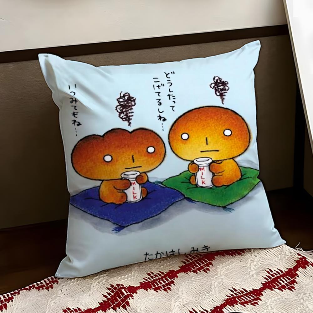 Japan Kawaii KKogepan Cushion Cover Reversible Soft Durable Pillow Cover Home  Car MultiScene Use for Daily Comfort