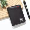 Leather Mini Credit Card Purse Portable Car Wallet For Honda civic accord fit jazz pilot CRV odyssey passport city shuttle HRV XI6