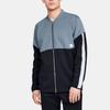 Under Armour Recover Training Color Block Jacket Men jackets Gray Blue 1344135-013