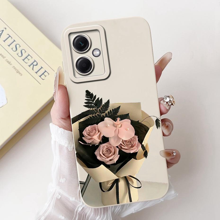 Beautiful Floral Phone Case For Xiaomi Redmi Note 12 5G Soft Silicone Shockproof Cases For Redmi Note 12 Pro Note12 5G Bumpers