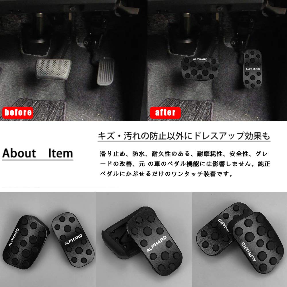 BOYOUS [Neuestes Modell] Spezielles Design für Toyota Alphard Serie 20 Serie 30, Hochwertiges Aluminium,