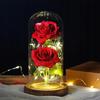 Eternal Double Rose In Glass Led Gift