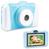 AGFA PHOTO Realikids Cam 2 - Children's Camera, Photo, Video, Selfie, 3.5'' LCD Screen, Photo Filters, Lithium Battery - Blue