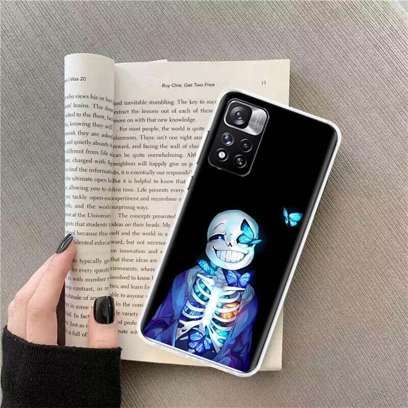 Undertale Sans Doggo Phone Case For Xiaomi Poco X4 F4 GT X3 NFC X5 X6 X7 Pro 5G M5 M5S M3 F5 Mi F6 F3 F2 F1 Cover Coque Fundas T