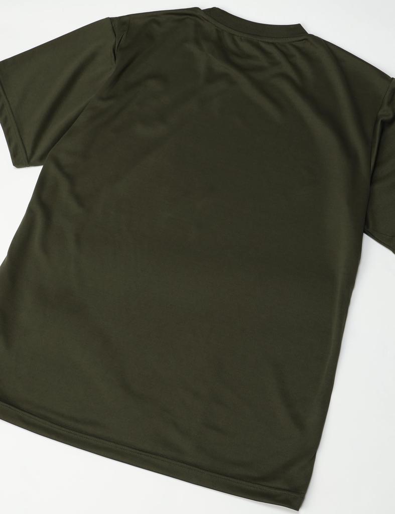 Japanese Pattern Embroidered Patch UV Cut Oz Dry Army Green Hana [F-Style] & Sweat-Wicking 4.4 T-Shirt F-SD021127-Army Green/3L-Knife & (27)