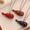 Necklace for Women Accessories Vintage Wooden Gourd Pendant Long New Chinese Necklace Female Simple Versatile Sweater Chain Elegant Necklace