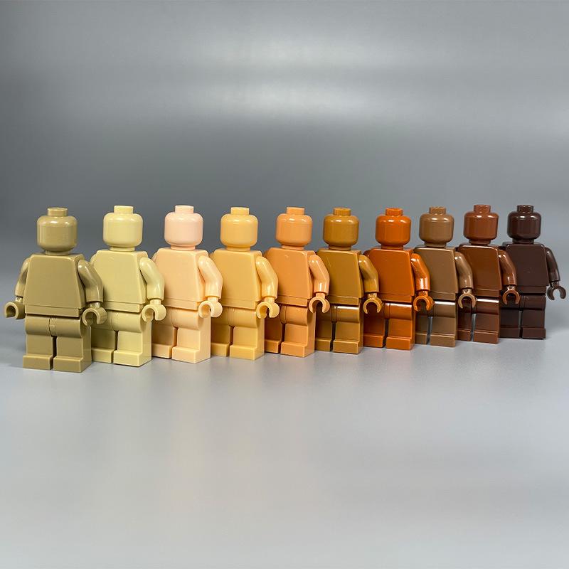 DIY Transparent Minifigure Building Blocks - Plain & Multi-color Paintable