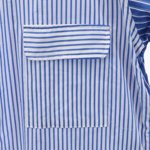 Unused VAST222 19ss Made In Japan Stripe Long Sleeve Shirt 2 Blue Men's Used