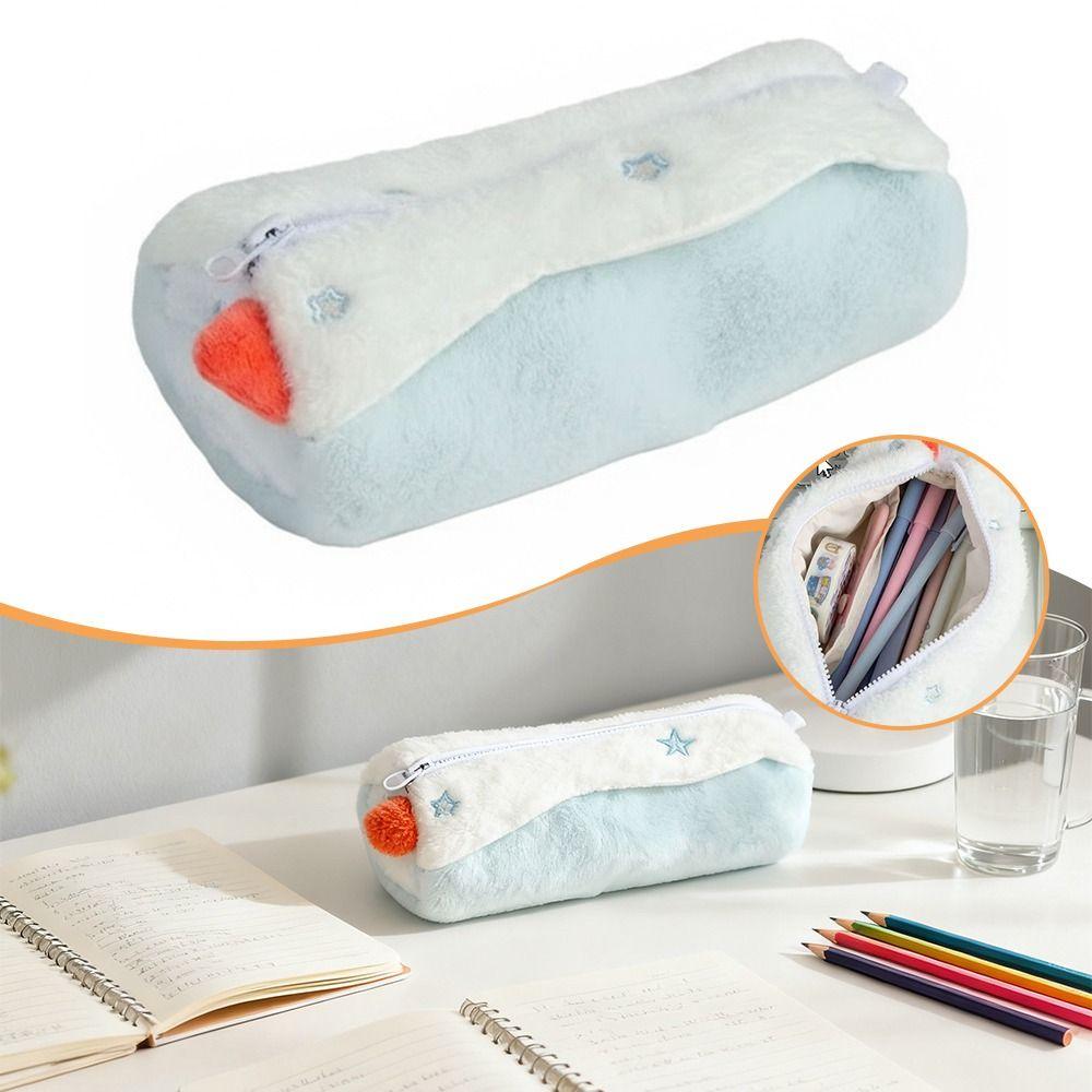 Plush Pencil Case Portable Pen Pouch INS Stationery Organizer Back To School