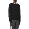 Off-White Diag Unfinished Slim Crewneck Black / Silver Men Tops OMBA025E19E300031091