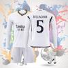2324 Real Madrid Long Sleeve Soccer Jersey For Kids Suitable For All Seasons Unisex Various Sizes