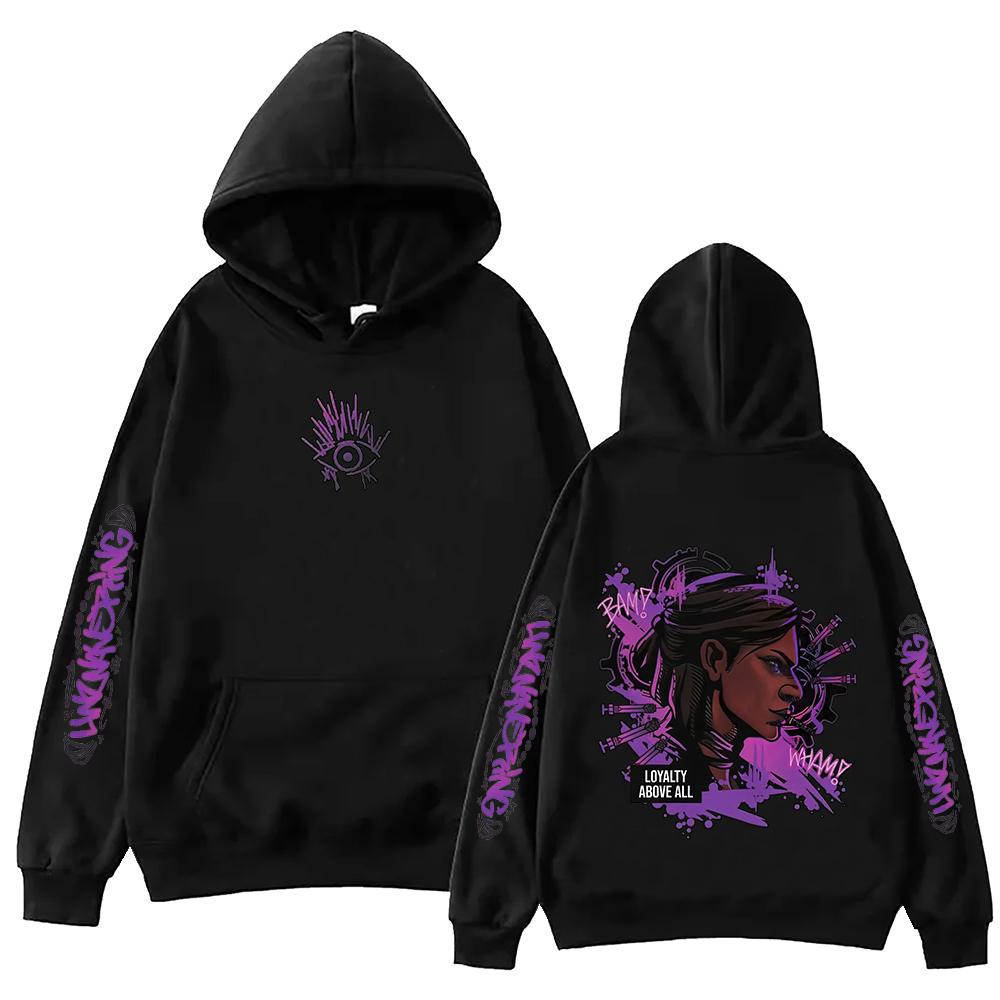 Arcane Jinx Anime Hoodie Harajuku Hip Hop Pullover Tops Sweatshirt Fans Gift