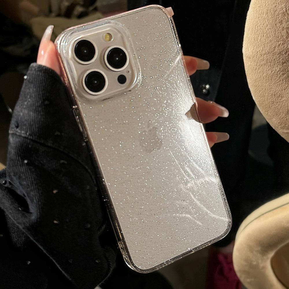 Transparent Fine Flash 17promax Apple Mobile Phone Case 16 Suitable for Iphone15 Soft Case 11 Premium Luxury 12/14