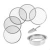 Ensemble Pinceau Tamis Acier Inoxydable Écran de Remplacement Polyvalent Pelle de Jardin pour Bonsaï Terreau Roches