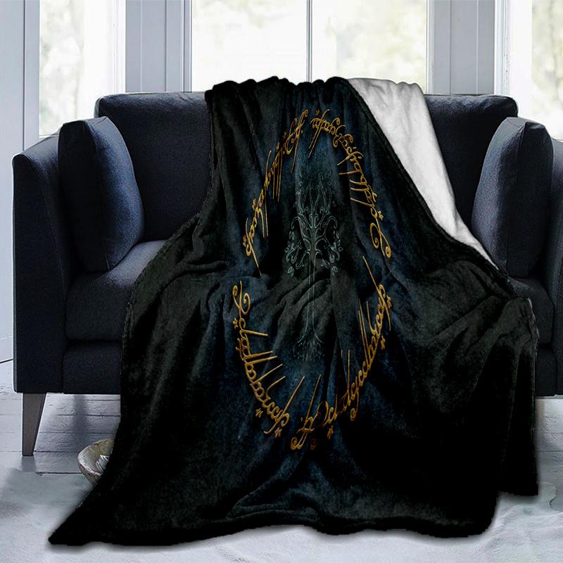 Elven Script Circle of Power Wall Art DecorPrint Blanket, Soft Blanket For Sofa Office Bed And Travelling Daughter Birthday Gift esj355