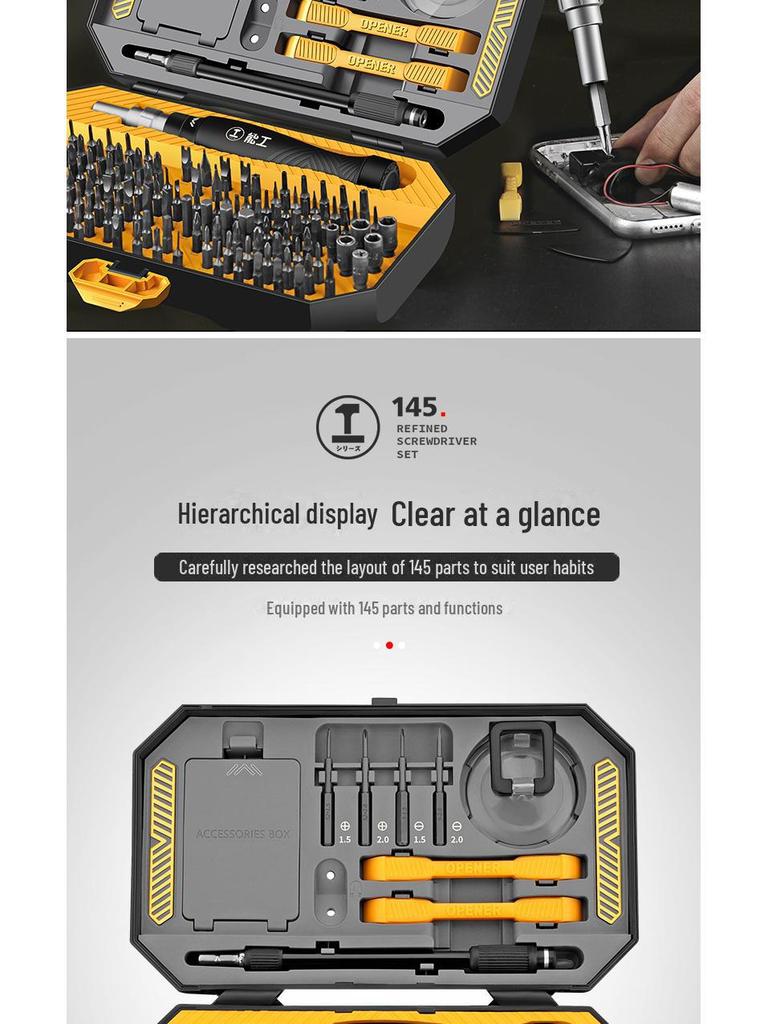 Green Forest Precision Screwdriver Set - Cross, Slotted, Small Plum, Multi-Function Household Tool