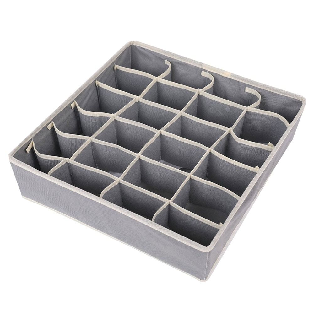 Clothes Ties Underwear Storage Organizer Large Capacity Multifunction Drawers Clothes Organizer 24-Grid Space-saving