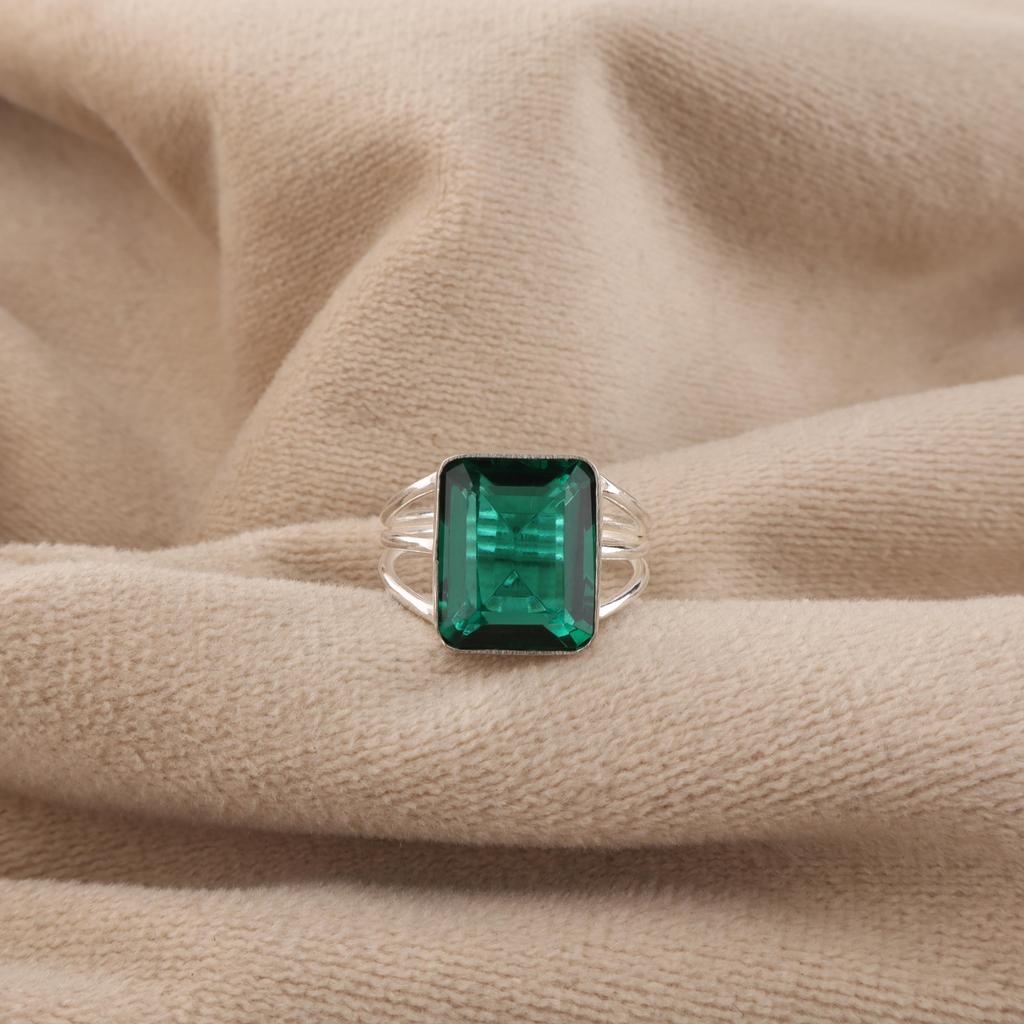 Chrome Diopside Gemstone 925 Sterling Silver Handmade Jewelry Designer Ring For Girl RR-78-14