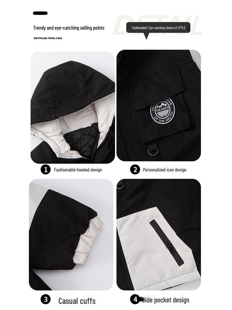 2025 Girls' Quilted Windbreaker Jacket - Stylish Autumn/Winter Thickened Trench Coat for Big Kids