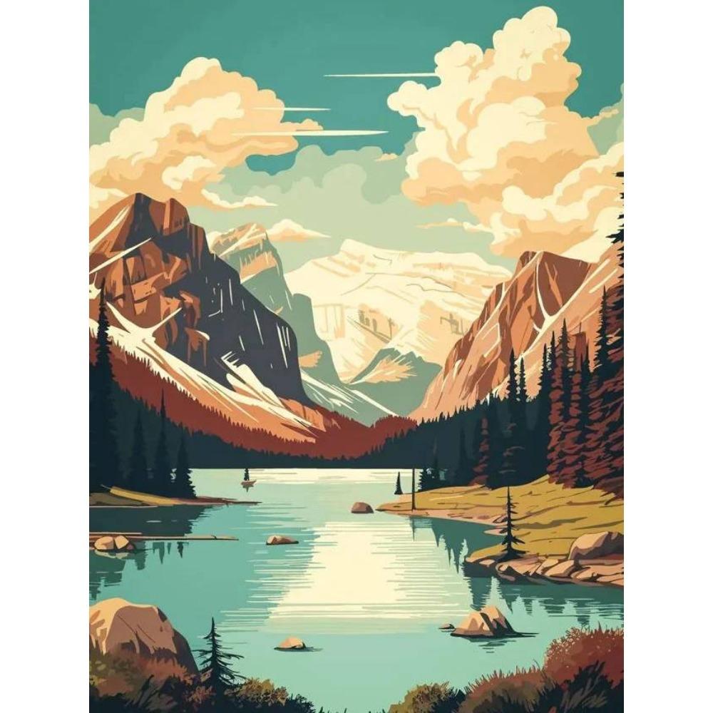 DIY full circle diamond painting Cross stitch 3D landscape home decorative art diamond painting 5d diamond art painting