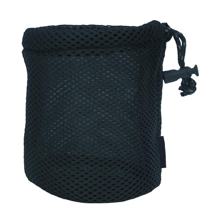 

Portable Picnic Cookware Storage Bag Storage Pouch Black Nylon Mesh Bag Small