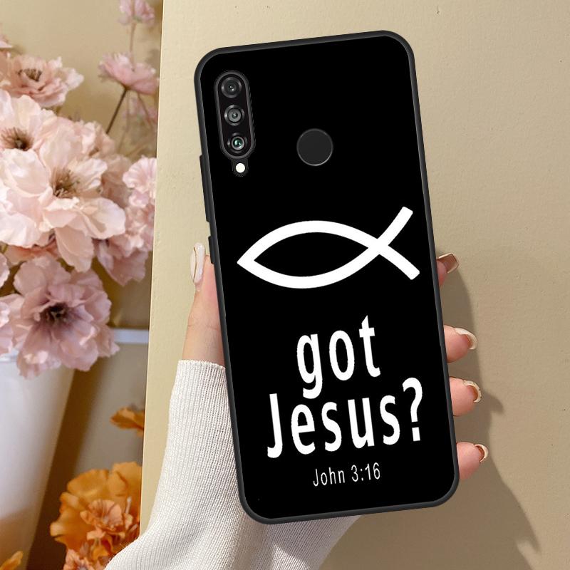 Fish Symbol Jesus Christ Christian For Huawei Nova Y70 Y91 Y61 Y73 Y72 Y90 Y60 12s 12i 11i 8i 9 10 SE P40 Lite P30 P60 Pro Case