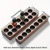 1Pc Walnut Essential Oil Cosmetics Storage Rack Wooden Desktop Standing Display Rack Bathroom Kitchen Household Partition Log