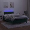 Maison Exclusive - Sommier à lattes de lit avec matelas LED vert foncé 120x190 cm