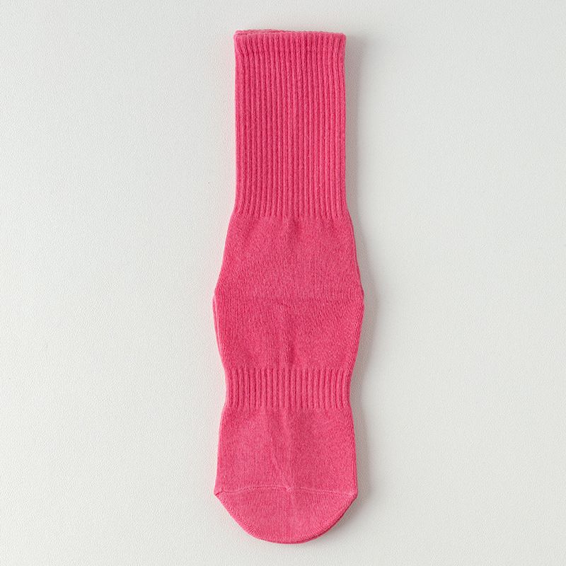 

Носки для йоги Нескользящие Профессиональные Женские Гольфы до Колена Носки для йоги Нескользящие Носки для фитнес-зала для помещений Взрослые Носки для пилатеса Rose Red