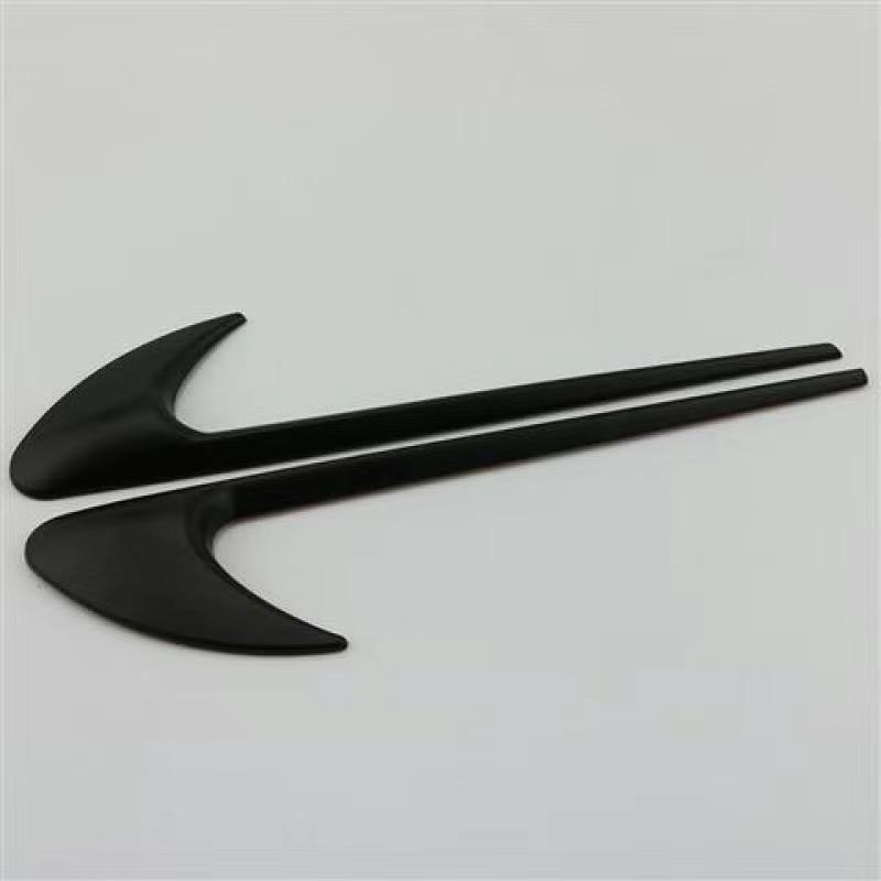 V8 BITURBO 4matic+ A Pair Side Fender Abs Emblem Sliver Black Carbon Fiber Pattern Sticker For AMG A B C E S G Class Car Accessories