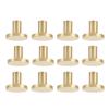 12 Pack Gold Cabinet Knobs Zinc Alloy Drawer Knobs Cabinet Knob Handles Hardware with Screws