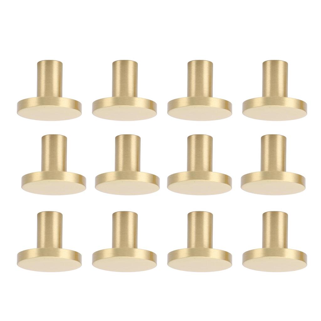 12 Pack Gold Cabinet Knobs Zinc Alloy Drawer Knobs Cabinet Knob Handles Hardware with Screws