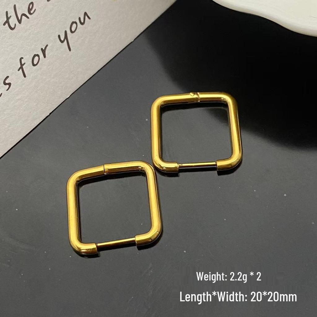 2025 Stainless Steel Geometric Ear Cuff Earrings - Unisex Styles Available
