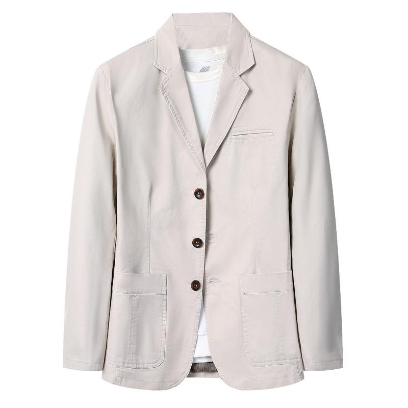 

Men s Plus Size Cotton Spring/Autumn Blazer 817# Casual Jacket 2XL грязно-белый