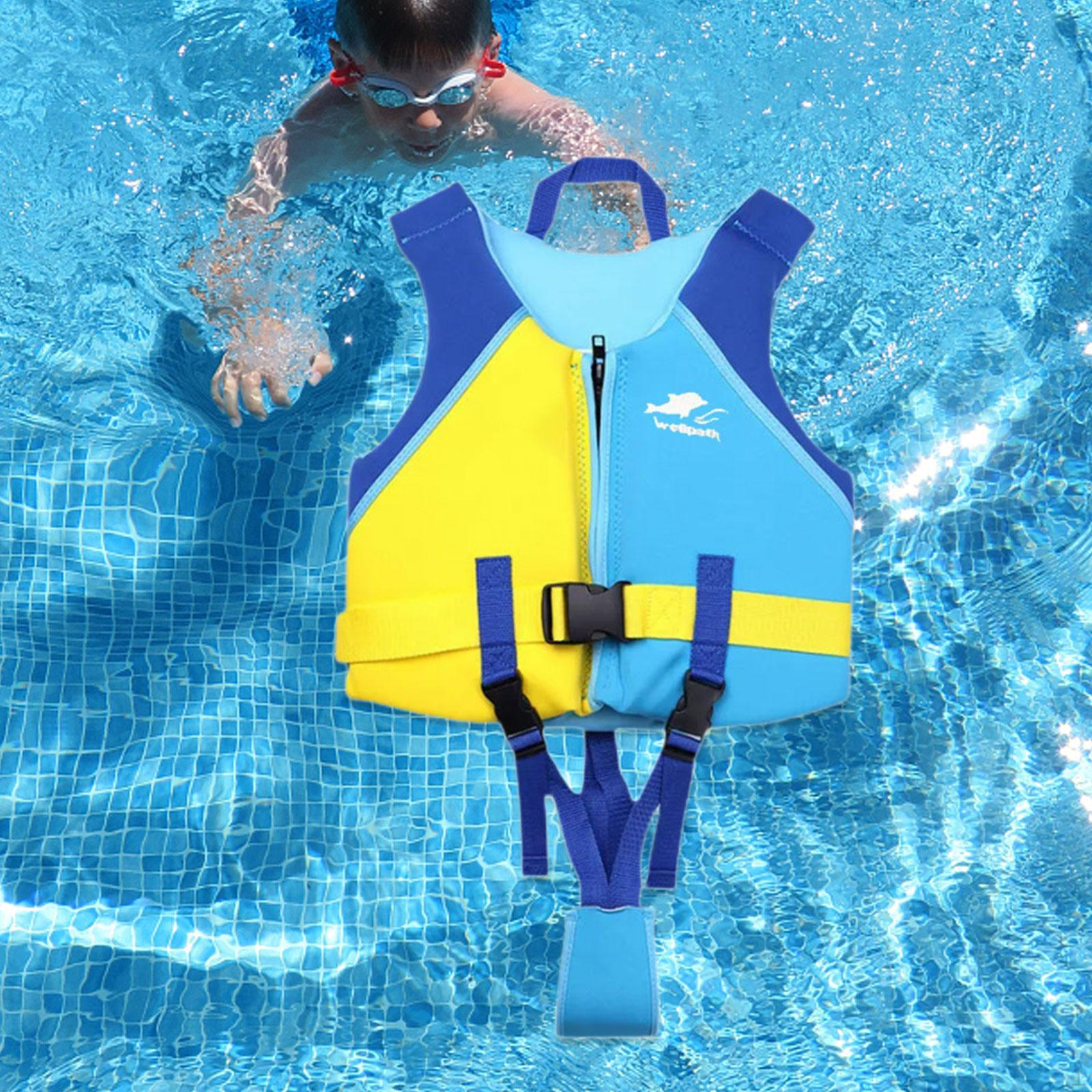 

Kids Swim Vest Gear Breathable Buoyancy for Water Sports Fishing Boys Girls синий