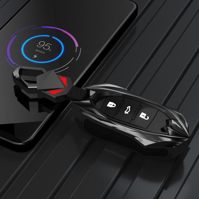 Styling Mouldings 3/4/7Buttons Car Key Protector for Changan CS85 CS35 Plus CS25 CS95 CS85 Car Remote Key Case Cover Bag Shell F