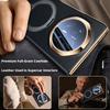 Funda de Cuero Genuino Premium Para Honor Magic V6 Soporte Giratorio 360° Ventana Inteligente Responder Llamadas Cubierta Protectora de Lente