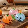 Halloween Party Favors 1/4Pcs Pumpkin Stress Relief Toy, Smiling Head Squeeze Glitter Desk Toy Clear Office for Relieve Anxiety Slow Rebound Toys