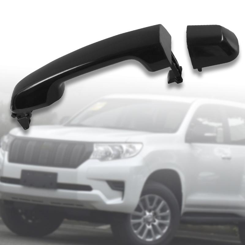 Rear Right Left Door Handle Car Exterior Outside Door Handle For Toyota Prado Landcruiser FJ150 4Runner 2010-2017 69211-60090 1Pc Black Rear