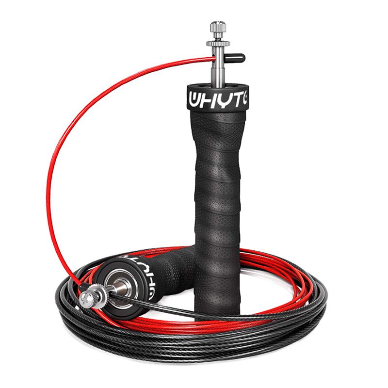 

Швидкісні та зважені скакалки для кросфіту з кульковими підшипниками Black