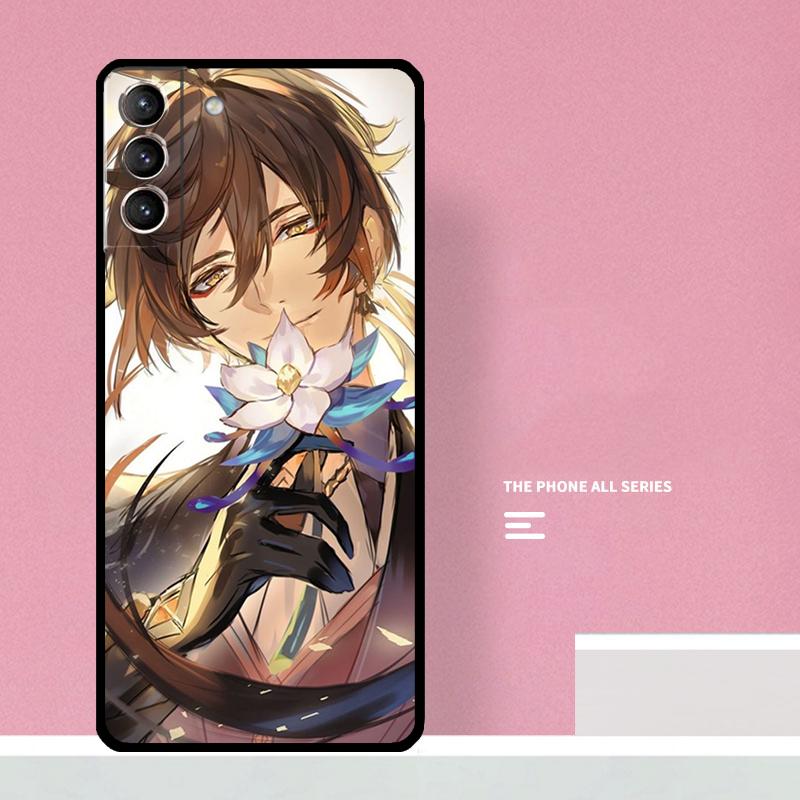 Genshin Impact Zhongli Phone Case For Samsung Galaxy S26 S25 S24 S20 S21 S22 S23 Ultra S10 Plus S25 FE Cover Coque