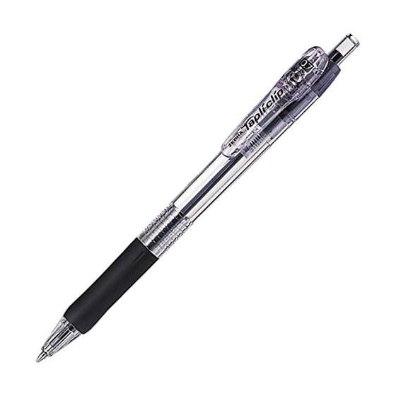Zebra Oil-Based Ballpoint Pen Tapli Clip 0.7 P-BN5-BK Black
