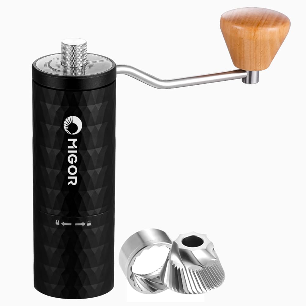 

MIGOR Ручная кофемолка MIGOR Coffee Коническая ручная регулируемая кофемолка-мельница из нержавеющей стали, Мельница G-11, Ручная, Ступка, Мельница, Помол,